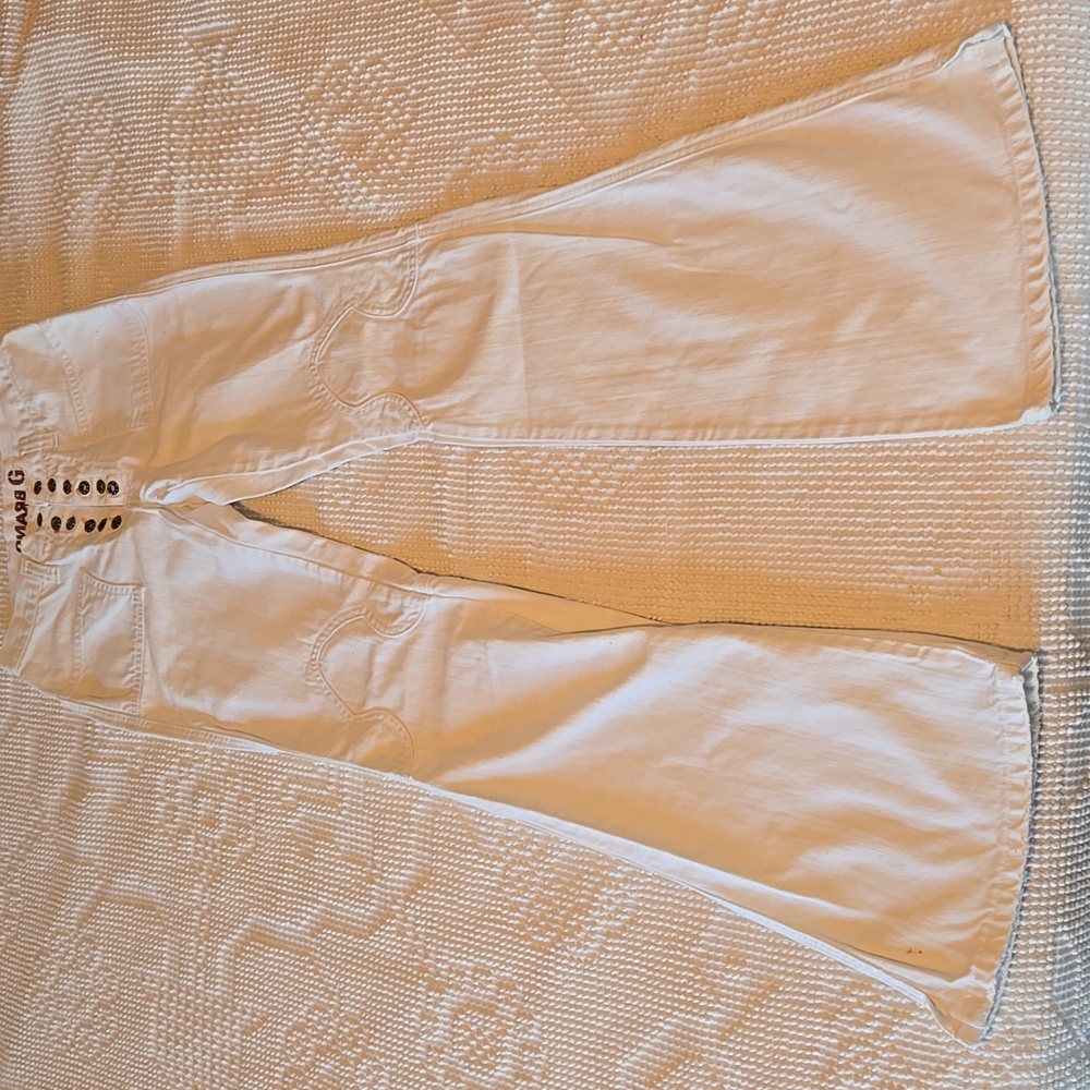 Guess Y2K White Flared Pants Sz 26